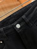 Moncler New Fashion 3D Logo Embossed Slimming Jeans