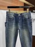 Prada New Fashion Logo Embossed Water Washed Casual Jeans