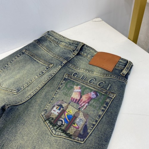 Gucci New Fashion Personalized Printed Denim Washed Jeans