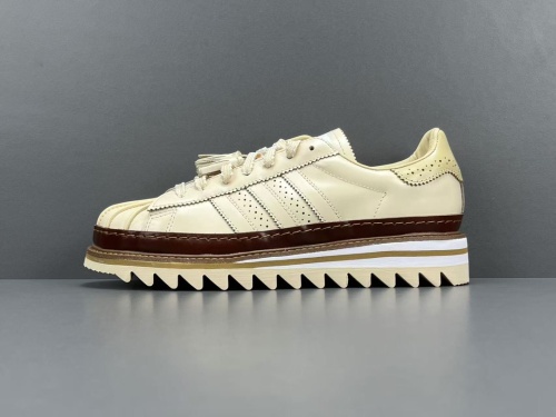 Adidas Superstar X CLOT By Edison Chen Milk Tea Unisex Casual Board Shoes Street Sneakers