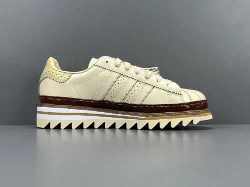 Adidas Superstar X CLOT By Edison Chen Milk Tea Unisex Casual Board Shoes Street Sneakers