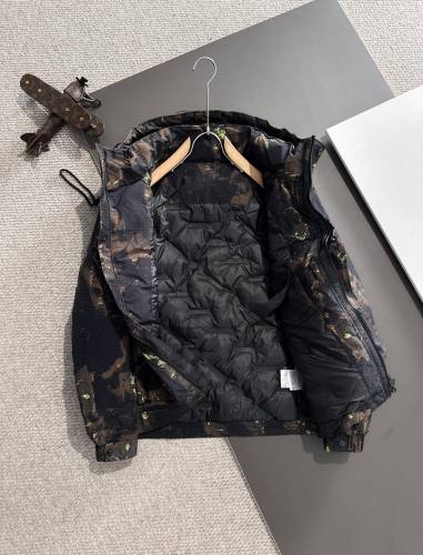 Fendi x Versace New Fashion Couple Camouflage Hooded Down Jacket