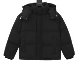 Ami Paris Classic Couple Love Hooded Four Grid Bread Down Jacket