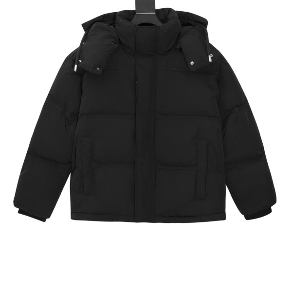 Ami Paris Classic Couple Love Hooded Four Grid Bread Down Jacket