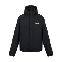 Dior Fashion Halo Logo Printed Hooded Zipper Jacket Coat