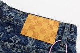 Louis Vuitton New Classic Full Print Side Pimp Jeans