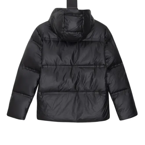 Prada Classic Couple Red Logo Hooded Four Grid Bread Down Jacket