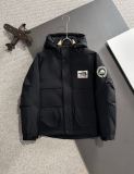 Gucci x The North Face New Fashion Couple Embroidered Logo Hooded Down Jacket