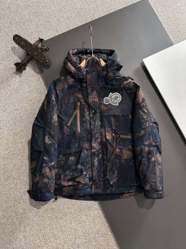 Moncler New Fashion Couple Camouflage Hooded Down Jacket
