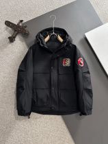 Burberry New Fashion Couple Embroidered Logo Hooded Down Jacket