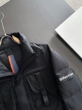 Dior New Classic Couple Embroidered Logo Stand Up Collar Down Jacket