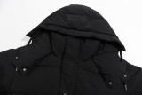 Ami Paris Classic Couple Love Hooded Four Grid Bread Down Jacket