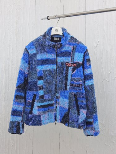 Dior x Lewis Hamilton Fashion Sleeves Detachable Fleece Coat