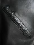 Balenciaga New Classic Unisex Stand Up Leather Down Jacket