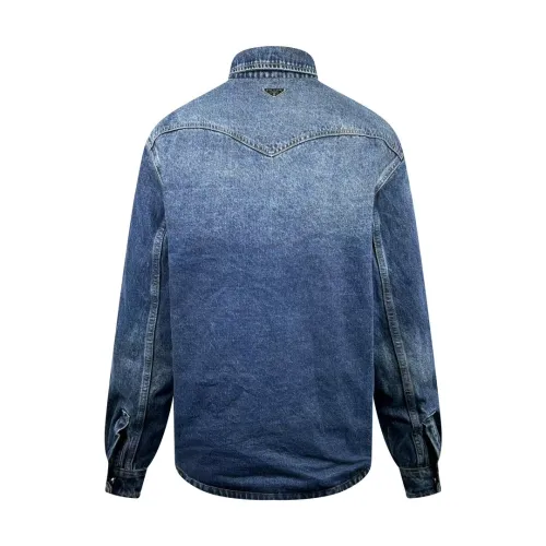 Prada Classic Triangle Label Tannin Cotton Jacket