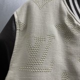 Louis Vuitton New Classic Full Embroidered Splicing Baseball Jacket