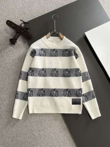 Louis Vuitton New Fashion Logo Jacquard Wool Blended Round Neck Sweater