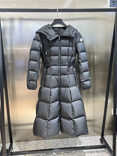 Moncler Women's New Classic Casual Hooded Long Down Jacket