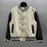Louis Vuitton New Classic Full Embroidered Splicing Baseball Jacket