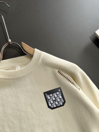 Dior New Fashion Logo Jacquard Casual Wool Blended Round Neck Sweater
