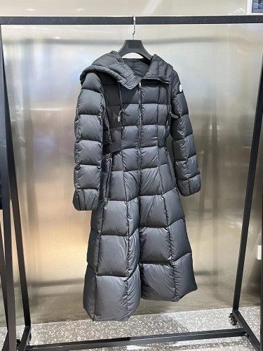 Moncler Women's New Classic Casual Hooded Long Down Jacket