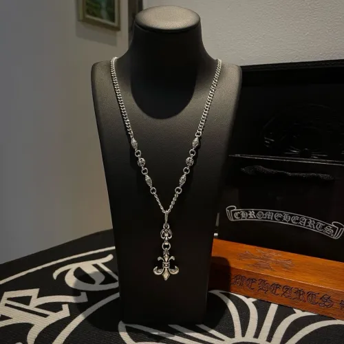 Chrome Hearts Classic Retro Scout Flower Pendant Necklace