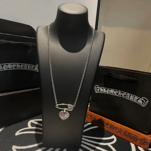 Chrome Hearts Classic Retro Love Vine Flower Pin Pendant Necklace