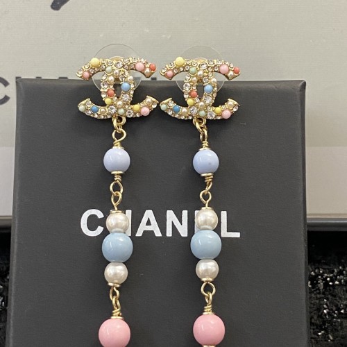 Chanel New Double C Rainbow Earrings