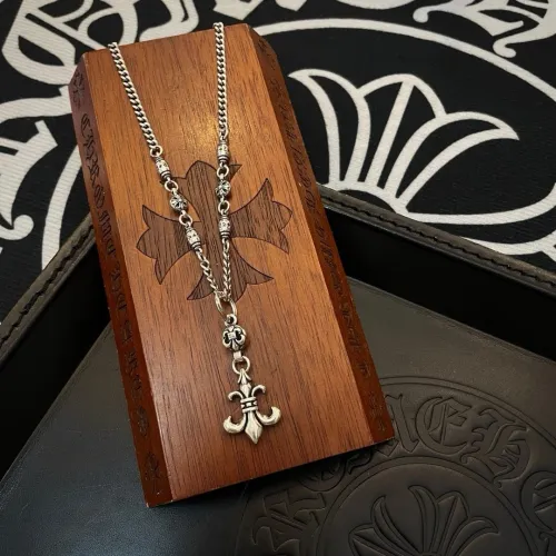 Chrome Hearts Classic Retro Scout Flower Pendant Necklace