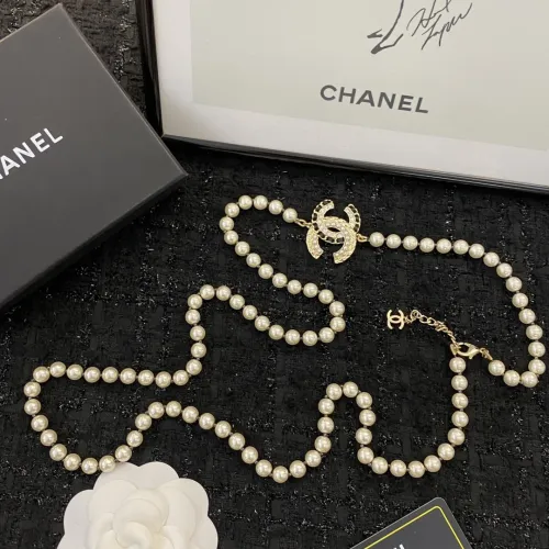 Chanel New Beautiful Pearl Double C Sweater Chain