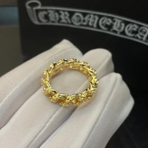 Chrome Hearts Classic Vintage Fried Dough Twists Gold Ring