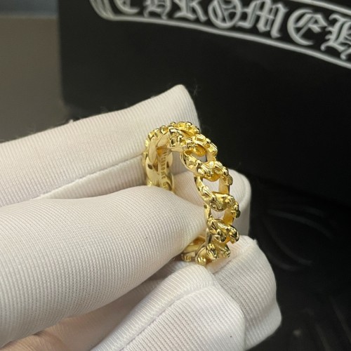 Chrome Hearts Classic Vintage Fried Dough Twists Gold Ring