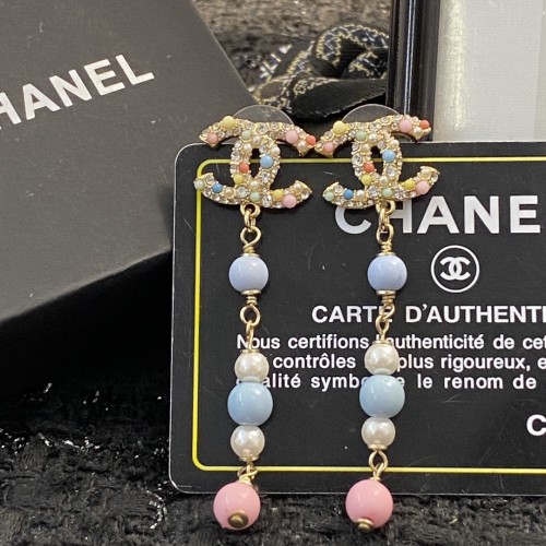 Chanel New Double C Rainbow Earrings