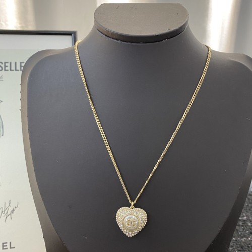Chanel New Fashion Diamond Heart Necklace