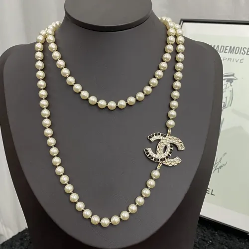 Chanel New Beautiful Pearl Double C Sweater Chain