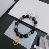 Dior New Couple Retro Multi Element Agate Thai Silver Style Bracelet