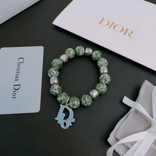 Dior New Couple Retro Multi Element Agate Thai Silver Style Bracelet