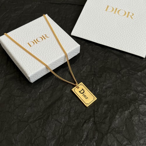 Dior New Classic Square Logo Pendant Necklace 52CM