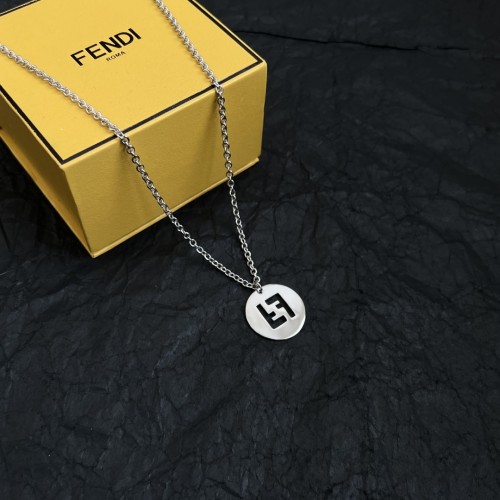 Fendi New Elegant Round Pendant Necklace