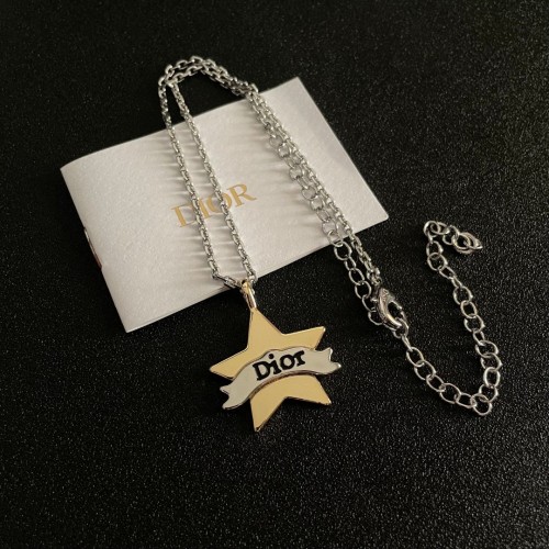 Dior New Fashion Star Logo Pendant Necklace