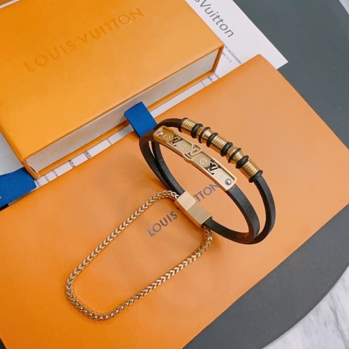 Louis Vuitton New Couple's Versatile Cowhide Hand Rope Bracelet