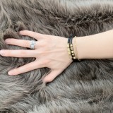 Louis Vuitton New Couple's Versatile Cowhide Hand Rope Bracelet
