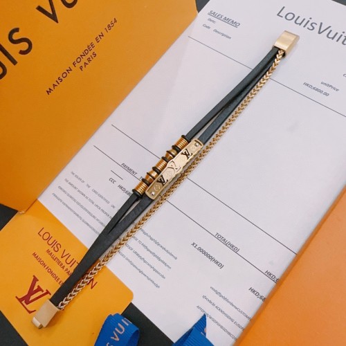 Louis Vuitton New Couple's Versatile Cowhide Hand Rope Bracelet