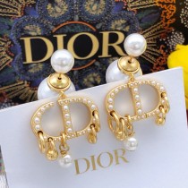 Dior New Fashion CD Size Pearl tassel Earrings