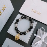 Dior New Couple Retro Multi Element Agate Thai Silver Style Bracelet