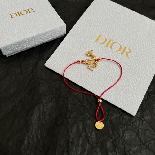 Dior New Classic Snake Year Birthday Red Rope Bracelet