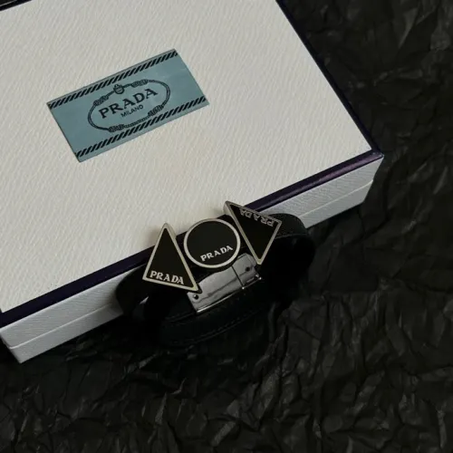 Prada New Fashion Dual Leather Bracelet Necklace