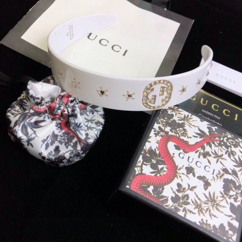 Gucci New Fashion Star Studded Diamond Double G Headband