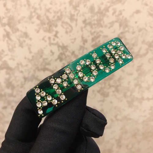 Gucci New Fashion Crystal Letter Headpiece Hair Clip
