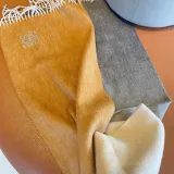 Loewe Fashion Elegant Embroidered Logo Gradient Scarf Size: 30x180 CM